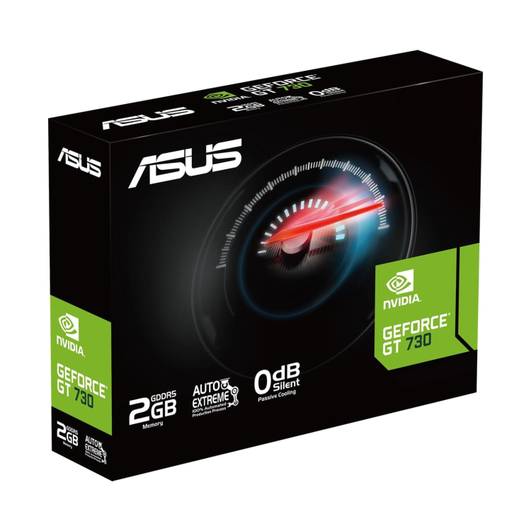 Box Opened ASUS NVIDIA GeForce GT 730 2GB GDDR5 Graphics Card