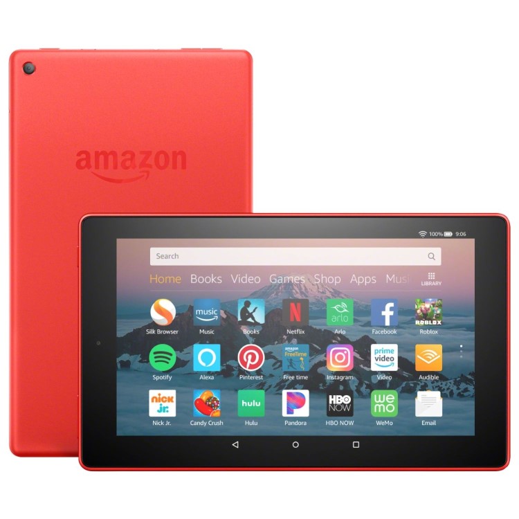 Refurbished Amazon Fire HD with Alexa 32GB 10" Tablet - Red