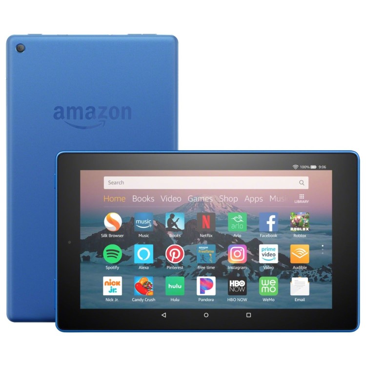 Refurbished Amazon Fire HD with Alexa 32GB 10" Tablet - Blue