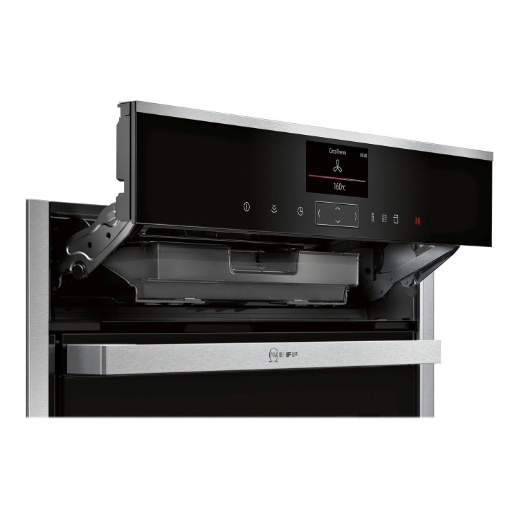 Refurbished NEFF N90 Slide & Hide B57VS24H0B Single Built In Electric Oven