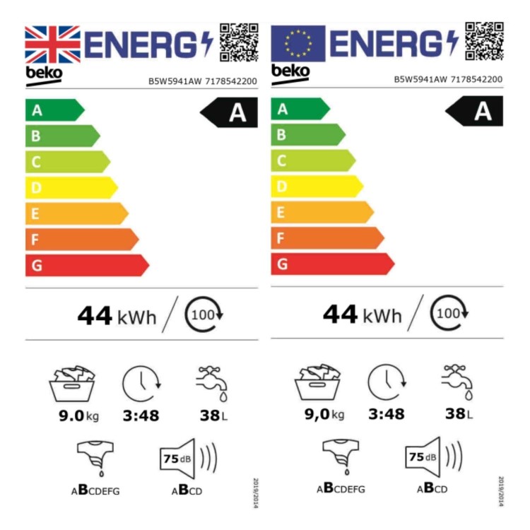 Beko 9kg 1400rpm Washing Machine - White