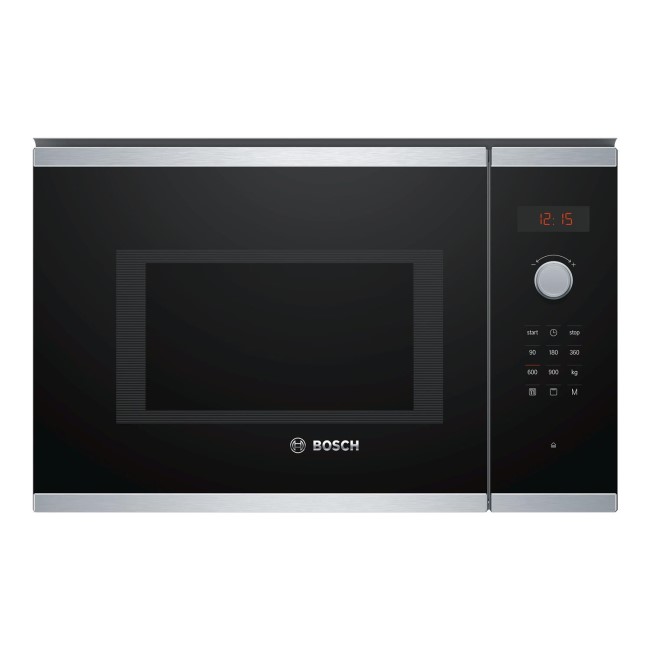 Refurbished Bosch Serie 4 BEL553MS0B Built In 25L With Grill 900W Microwave Stainless Steel