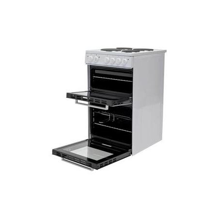 Refurbished Bush BETAW50W 50cm Twin Cavity 4 Zone Electric Cooker White