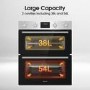 Refurbished Hisense BID79222CXUK Built-In Electric Double Oven - Stainless Steel