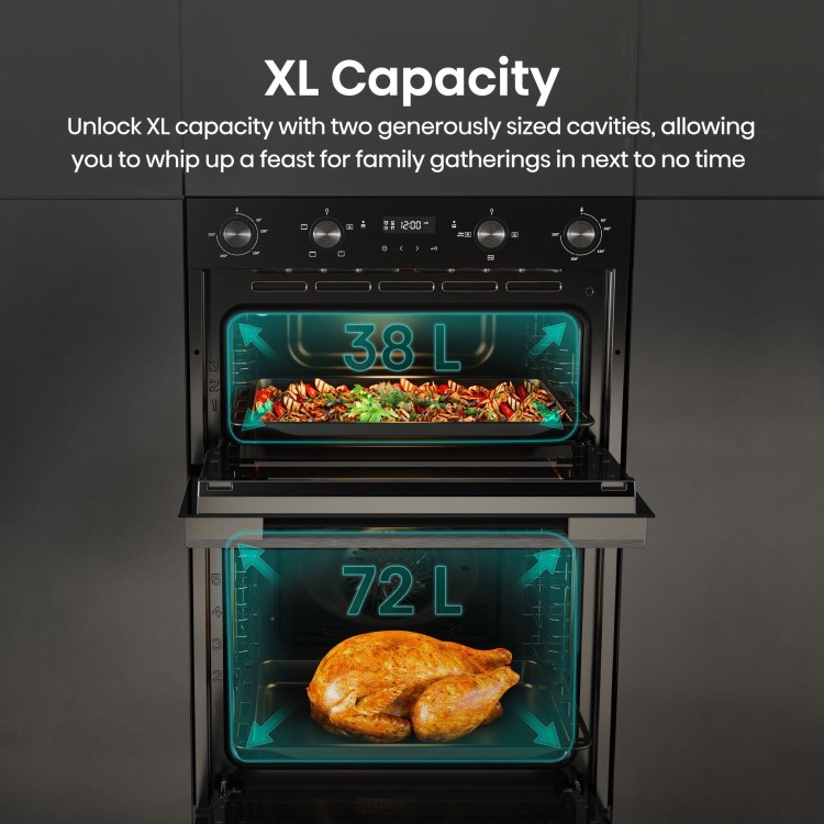 Hisense Hi6 Built-In Electric Double Oven - Black