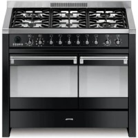 Smeg A2BL-8 Opera 100cm Dual Fuel Range Cooker in Black