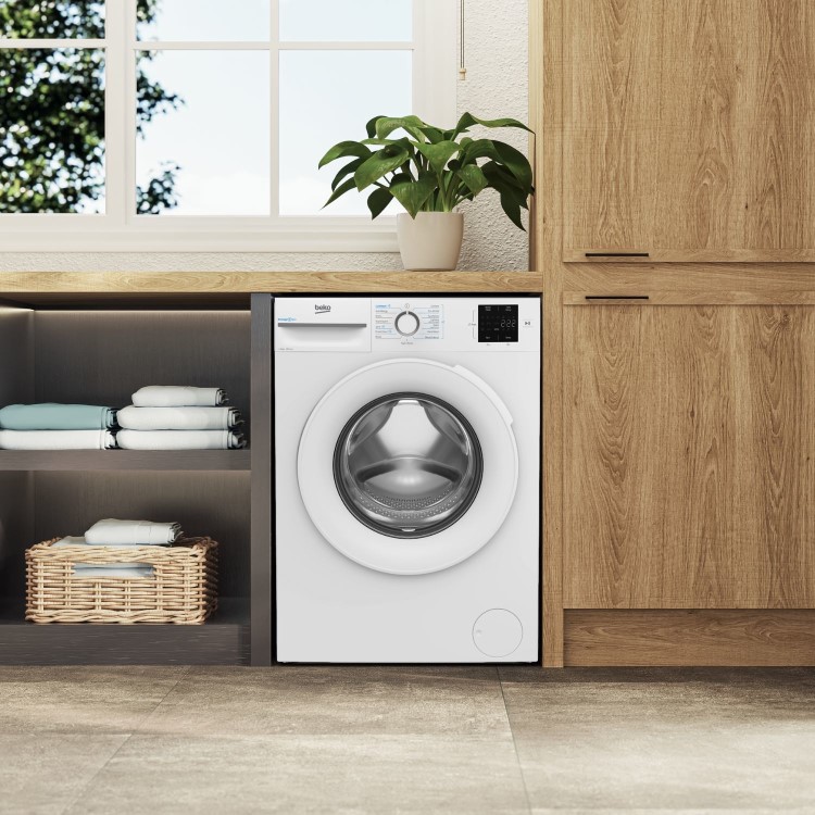 Refurbished Beko BM3WT3841W Freestanding 8KG 1400 Spin Washing Machine White