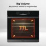 Refurbished 77L Electric Built-in Electric Single Oven With Pyrolytic Cleaning - Black