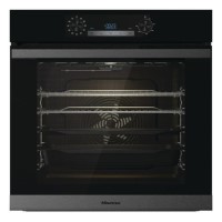 Refurbished 77L Electric Built-in Electric Single Oven With Pyrolytic Cleaning - Black