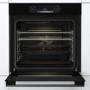 Refurbished 77L Electric Built-in Electric Single Oven With Pyrolytic Cleaning - Black