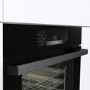 Refurbished 77L Electric Built-in Electric Single Oven With Pyrolytic Cleaning - Black