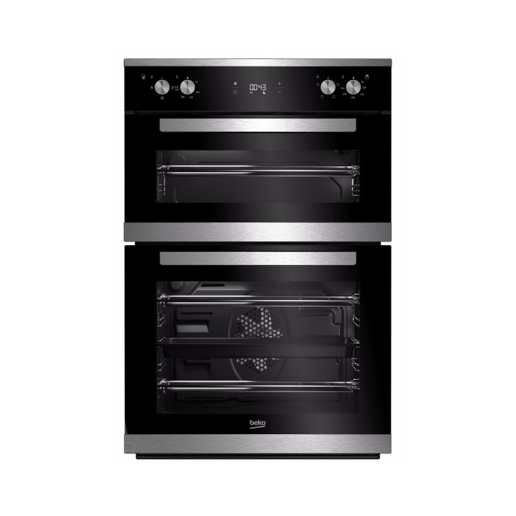 Refurbished Beko Pro BXDF25300X 90cm Double Built In Electric Oven