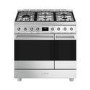 Refurbished Smeg 90cm Dual Fuel Range Cooker - Stainless Steel