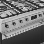 Refurbished Smeg 90cm Dual Fuel Range Cooker - Stainless Steel