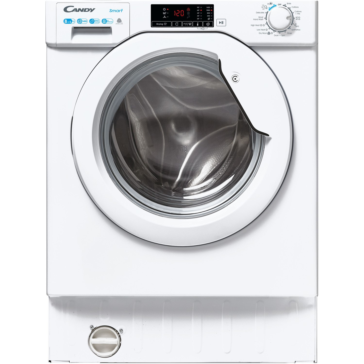 Candy 8kg  Wash 5kg Dry 1400rpm Integrated Washer Dryer