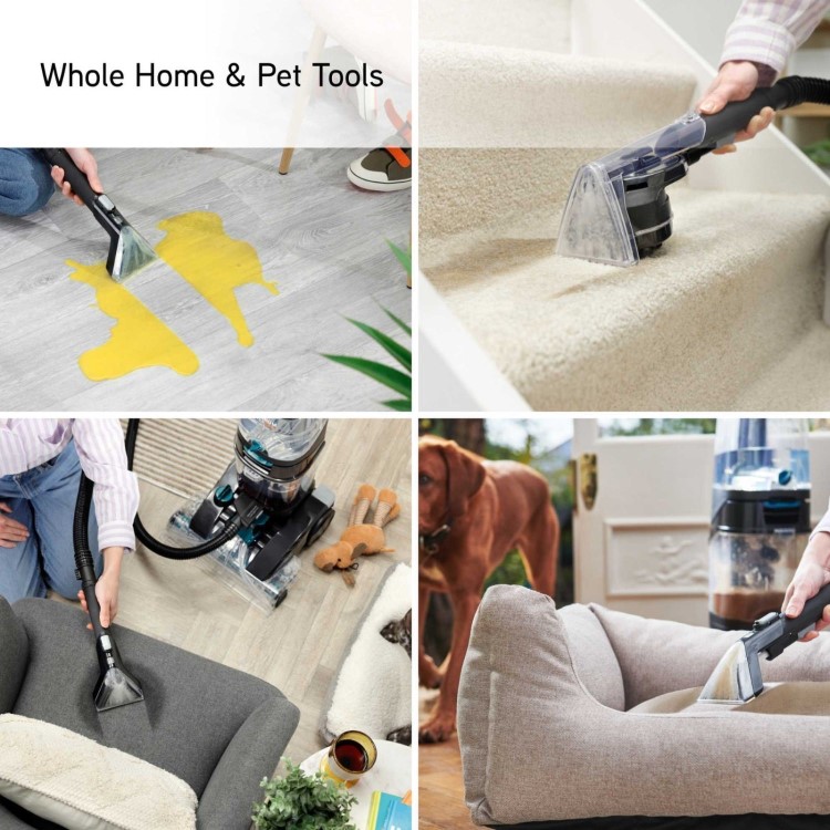 Refurbished VAX Platinum Power Max Pet-Design Carpet Cleaner - Black and Teal