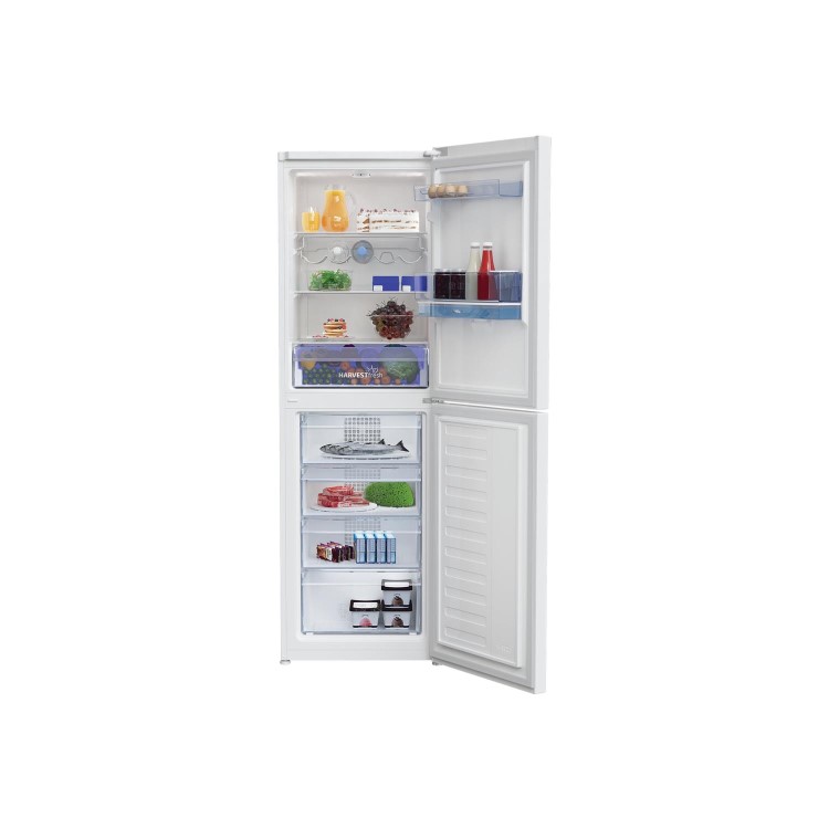 Refurbished Beko HarvestFresh CFG3691DVW Freestanding 313 Litre 50/50 Fridge Freezer
