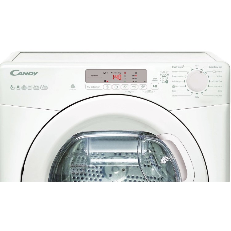 Refurbished Candy CHPH8A2DE-80 Freestanding Heat Pump 8KG Tumble Dryer White