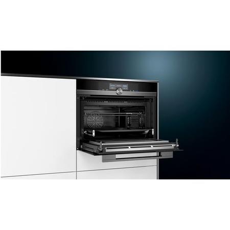 Refurbished Siemens CM878G4B6B 60cm Single Built In Electric Oven with Microwave