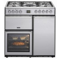 Refurbished Leisure CMCF96X Contemporary 90cm Dual Fuel Range Cooker Stainless Steel