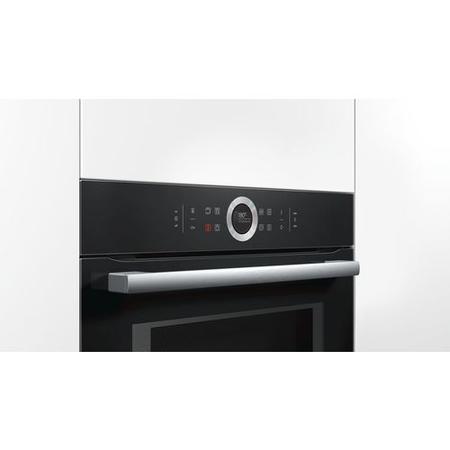 Refurbished Bosch Serie 8 CMG633BB1B Built In 45L 900W Combination Microwave