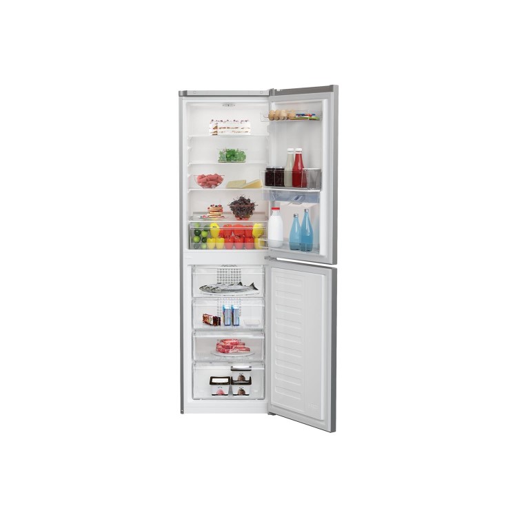 Refurbished Beko CRFG3582DS Integrated 261 Litre 50/50 Frost Free Fridge Freezer Silver
