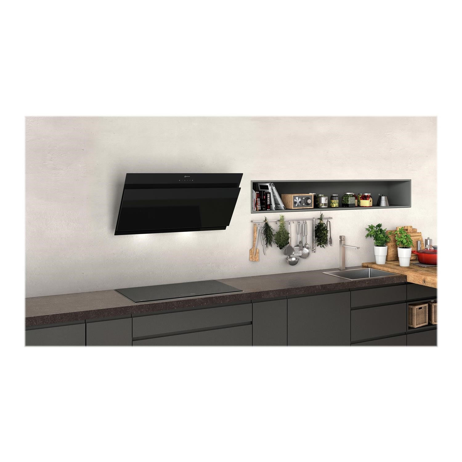 Neff angled cooker hood 90cm discount