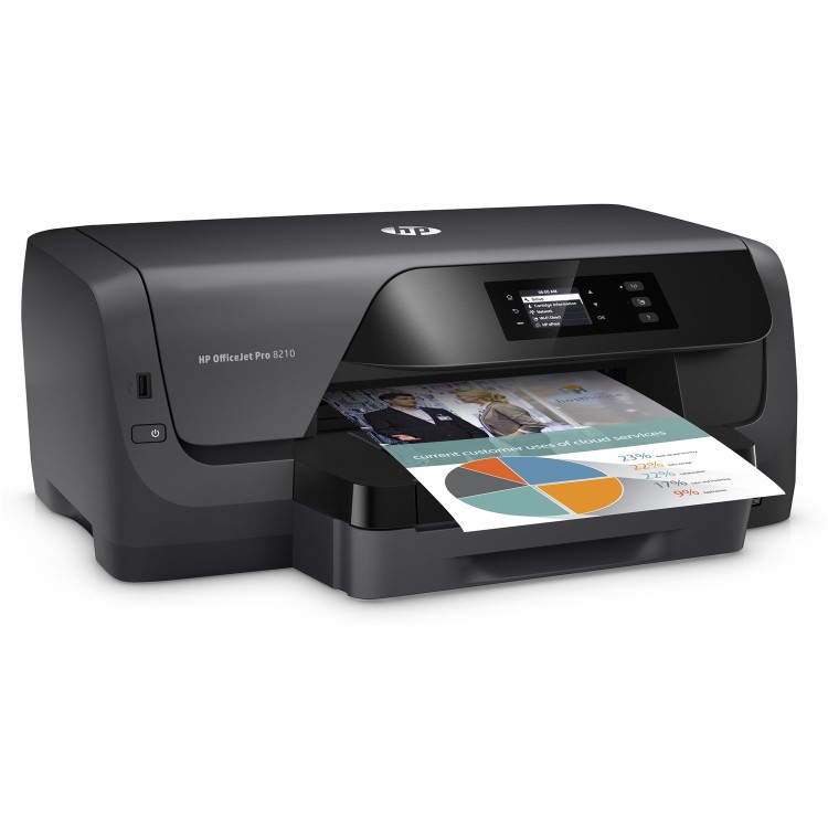 Refurbished HP OfficeJet Pro 8210 A4 Colour Inkjet Wireless Printer
