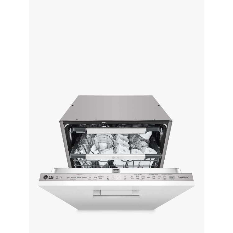 Refurbished LG TrueSteam QuadWash DB425TXS 14 Place Fully Integrated Dishwasher White