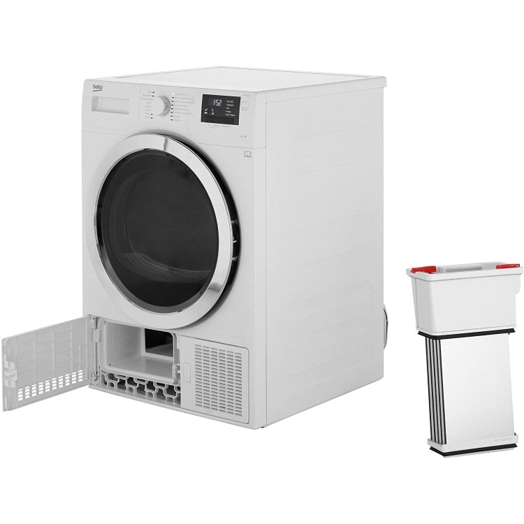 Refurbished Beko DCR93161W Freestanding Condenser 9KG Tumble Dryer White