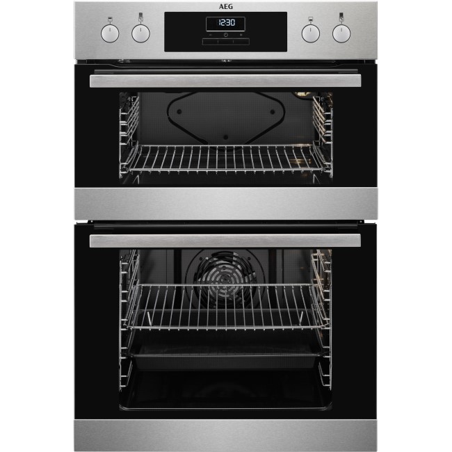 AEG 6000 Built In Electric Double Oven - Stainless Steel