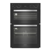 Refurbished Hotpoint DIH 10D B Built In Electric Fan Double Oven - Black