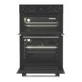 Refurbished Hotpoint DIH 10D B Built In Electric Fan Double Oven - Black