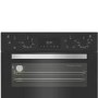 Refurbished Hotpoint DIH 10D B Built In Electric Fan Double Oven - Black
