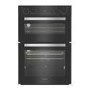 Refurbished Hotpoint DIH82G1AB Built-In Electric Double Oven with Air Fry - Black