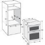 Refurbished Hotpoint DIH82G1AB Built-In Electric Double Oven with Air Fry - Black