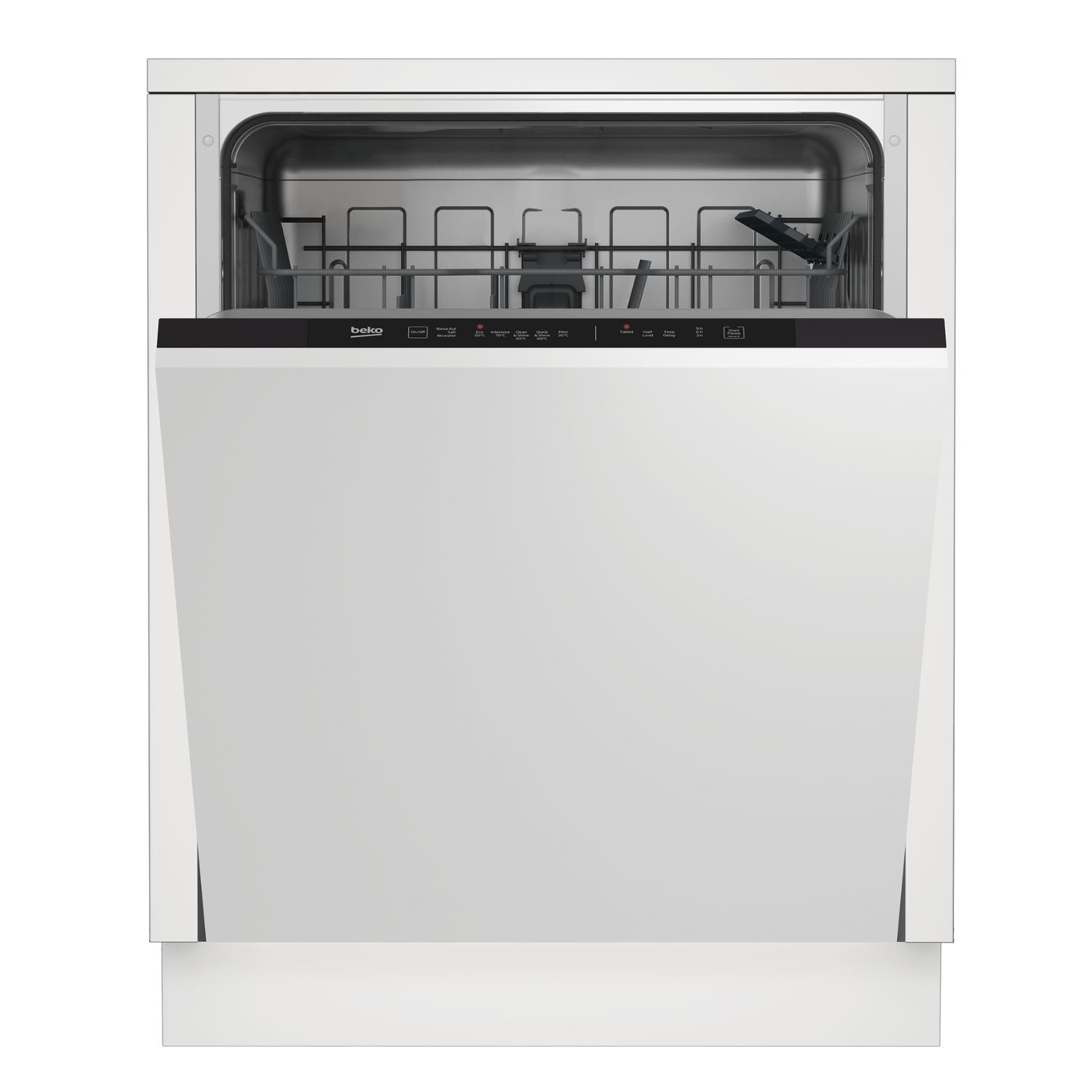 Beko Integrated Dishwasher – Quick&Shine Black Control Panel