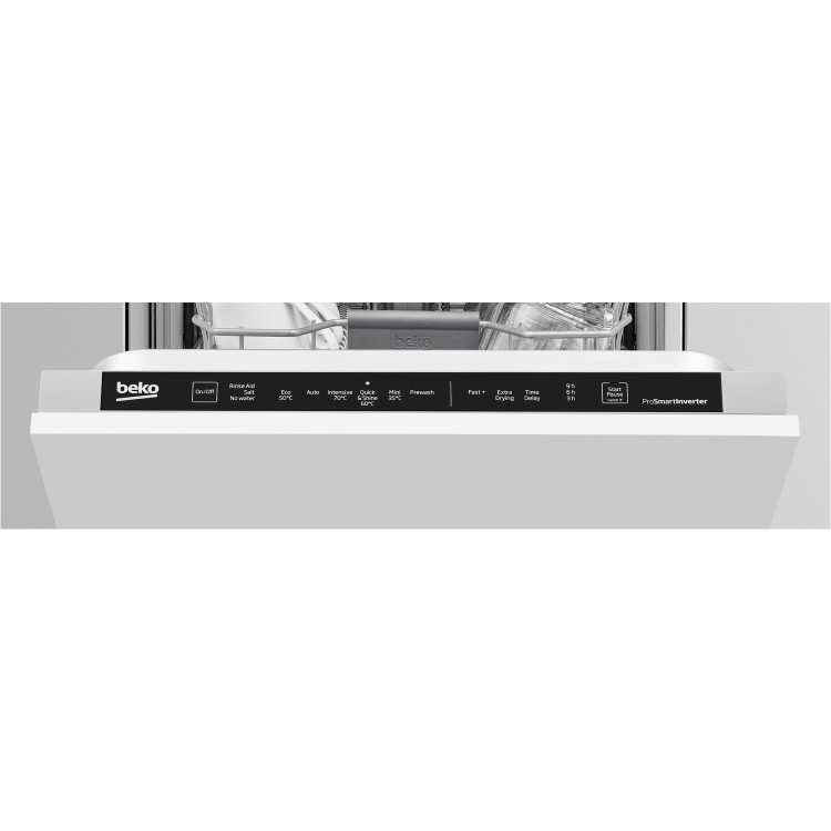 Refurbished Beko 10 Place Settings Slimline with Fast+Function Fully Integrated Dishwasher, E-Rated, Control Panel