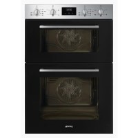 Refurbished Smeg Cucina Built In Double Oven - Black