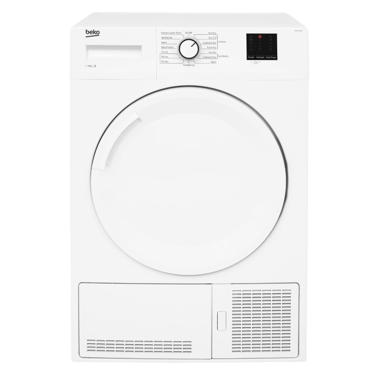 Refurbished Beko DTBC10001W Freestanding Condenser 10KG Tumble Dryer White