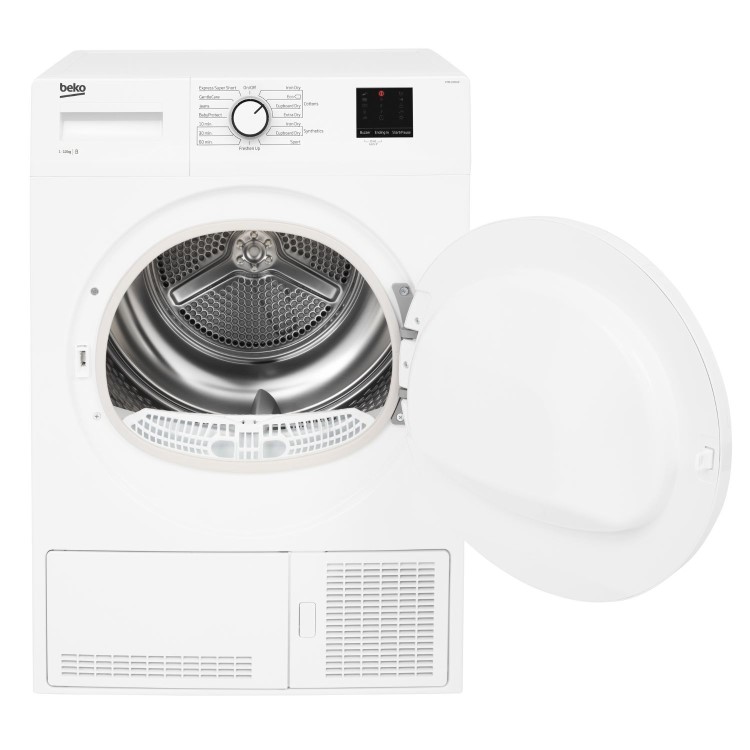 Refurbished Beko DTBC10001W Freestanding Condenser 10KG Tumble Dryer White