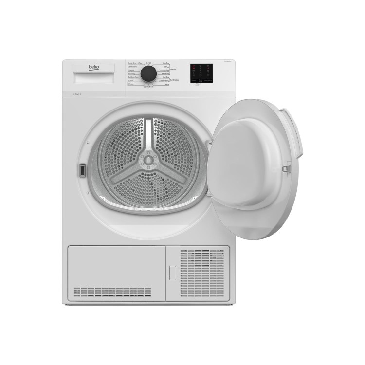 Refurbished Beko DTLCE80021W Freestanding Condenser 8KG Tumble Dryer