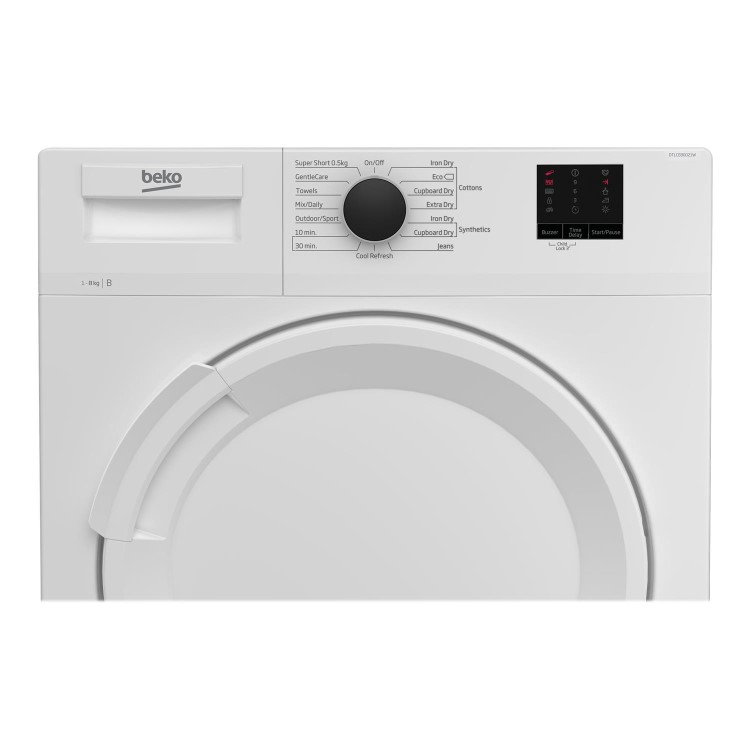 Refurbished Beko DTLCE80021W Freestanding Condenser 8KG Tumble Dryer