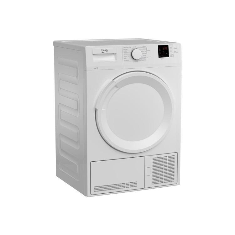 Refurbished Beko DTLCE81031 Freestanding Condenser 8KG Tumble Dryer White