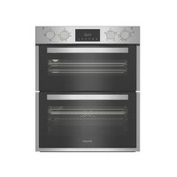 Refurbished Hotpoint DUH 10D IX 60cm Double Built Under Electric Oven