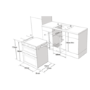 Refurbished Hotpoint DUH 10D IX 60cm Double Built Under Electric Oven