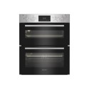 A2/DUI12DIX Refurbished Indesit Electric Built In Double Oven - Stainless Steel