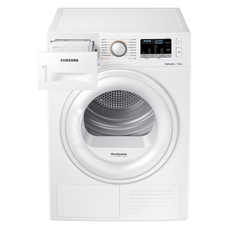 Refurbished Samsung DV90M50001W Freestanding Heat Pump 9KG Tumble Dryer