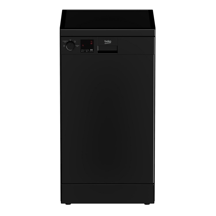 Beko Freestanding Slimline Dishwasher - Quick&Shine™, Black
