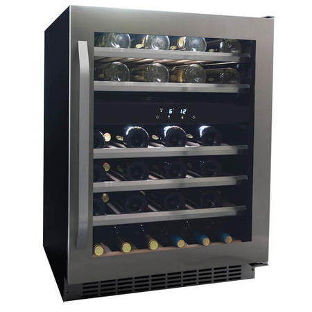 Refurbished Danby DWC134KD1BSS Freestanding 46 Bottle Dual Zone Wine Cooler